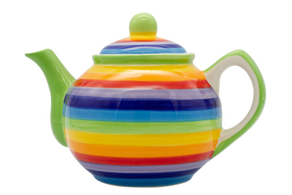 Kleurrijke theepot